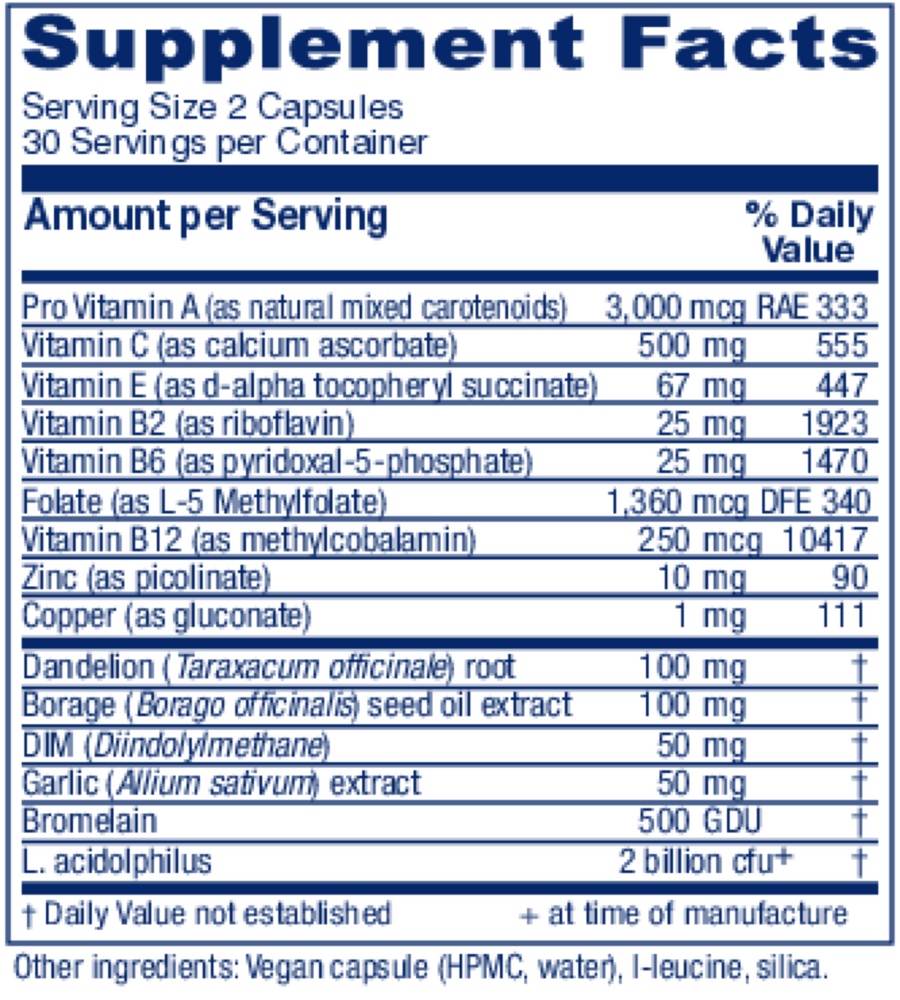 OC Companion by Vitanica 60 capsules – Naturopathic Dermatology