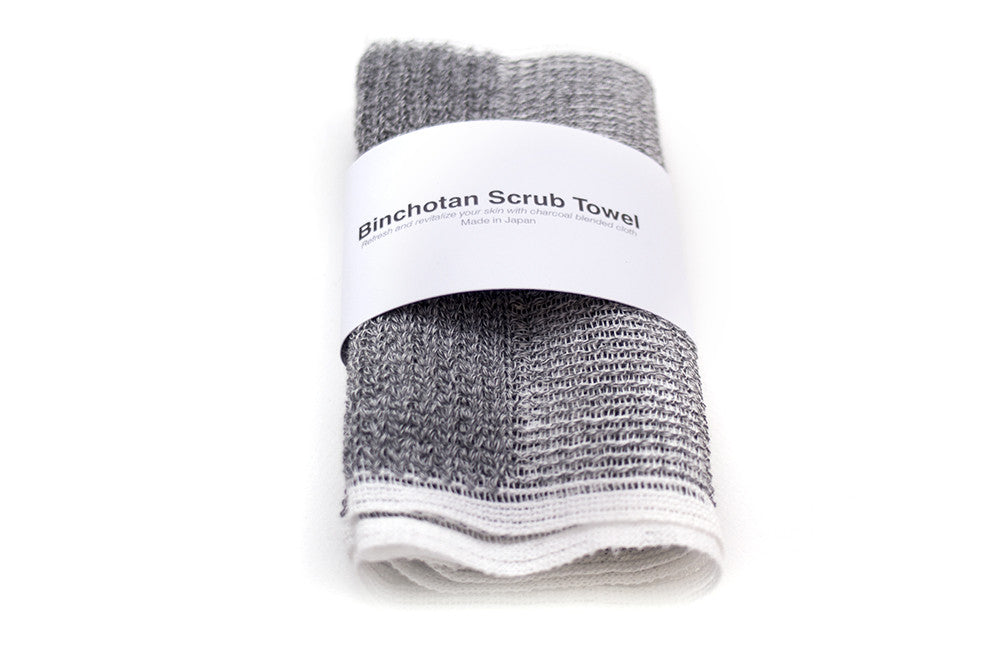 Load image into Gallery viewer, Binchotan Charcoal Body Scrub Towel
